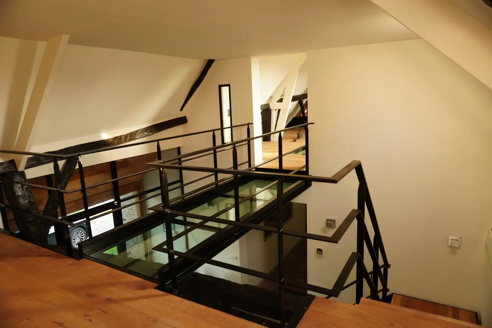 Schijndel boerderij stalentrap loopglas22