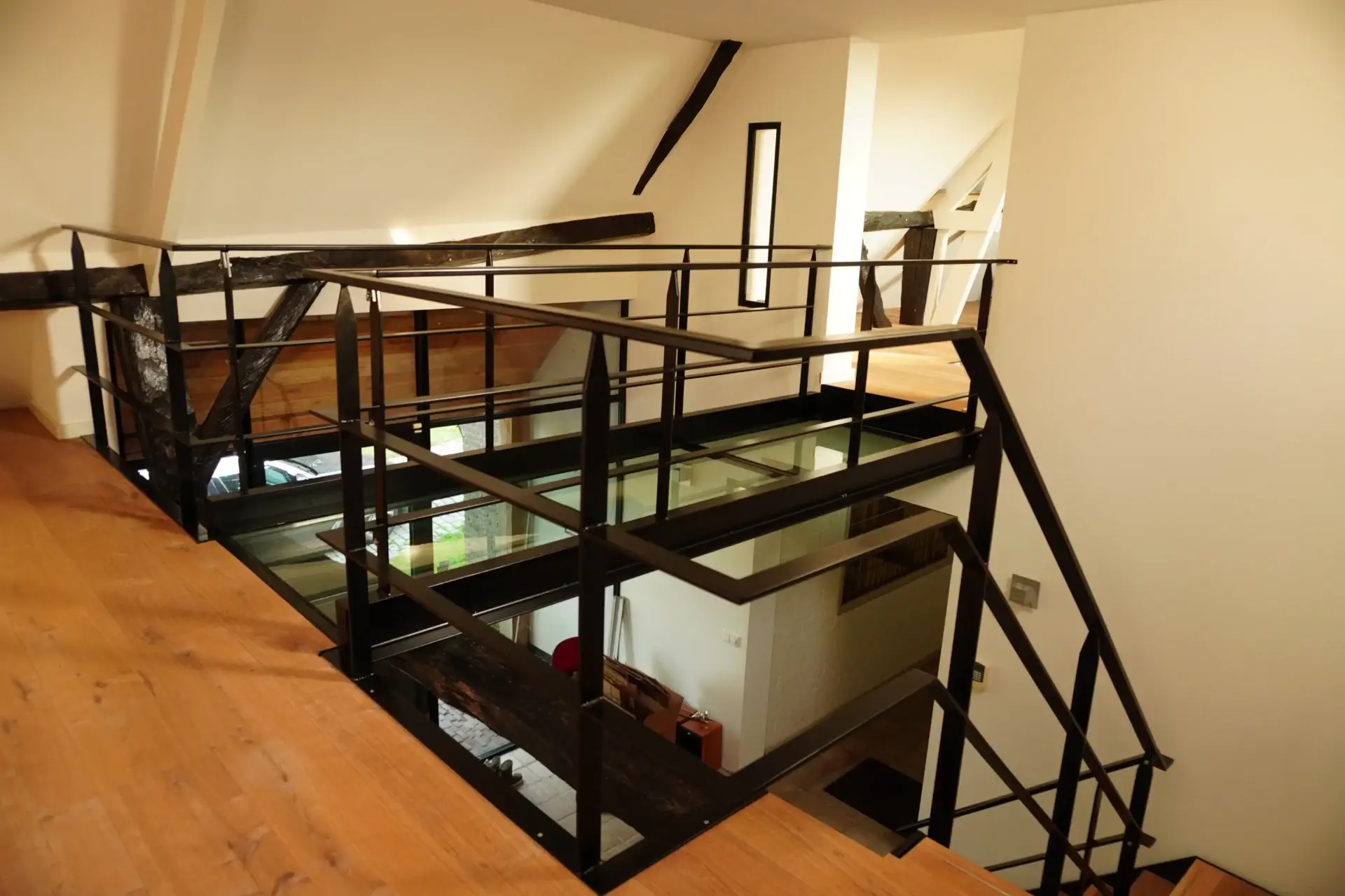 Schijndel boerderij stalentrap loopglas24